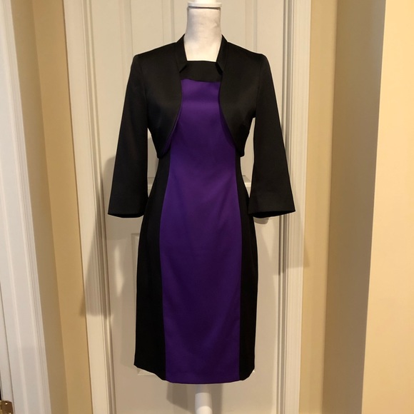 Michaela Louisa Dress & 3/4 Jacket Set - Picture 1 of 8